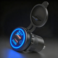 The New 60W Mobile Phone Charger For Automobiles, Motorcycles And Ships Is Refitted With Special Intelligent Super Fast Charging Port A-port C.