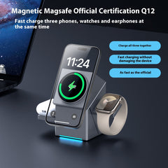 Three-in-one Magnetic Rotating Rubik's Cube Wireless Charger