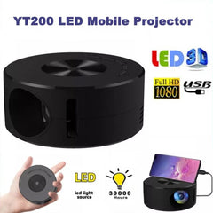 Smart WiFi Portable Mini Projector – 1080P LED Home Theater Media Player