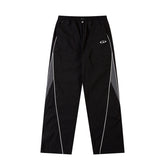 Unisex Style Casual Style Loose Drooping Korean Style Stitching Sports Straight Pants