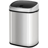 Stainless Steel Kitchen Sensor Dustbin Automatic Touchless Rubbish Garbage Waste Bin 58L Silver