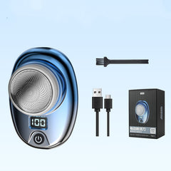 Portable Electric Shaver for Men – Waterproof, USB Rechargeable Travel Razor with Digital Display