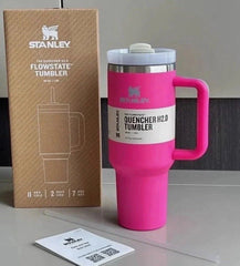 Stanley 40oz Stainless Steel H2.0 FlowState Quencher Tumbler *Camelia Rose Red*