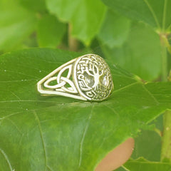 Tree Of Life Vintage Style Ring Alloy Silver Jewelry