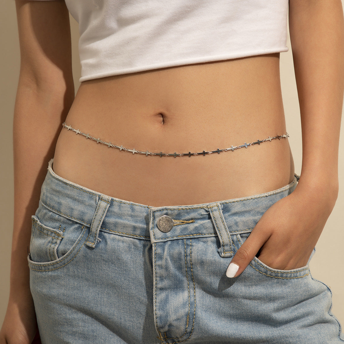 Street Style Punk Style Body Chain Girl