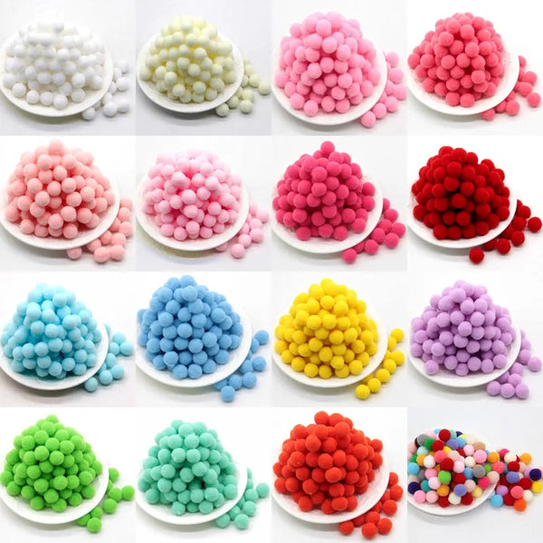 8/10/15/20/25/30mm Mini Fluffy Soft Pompom a