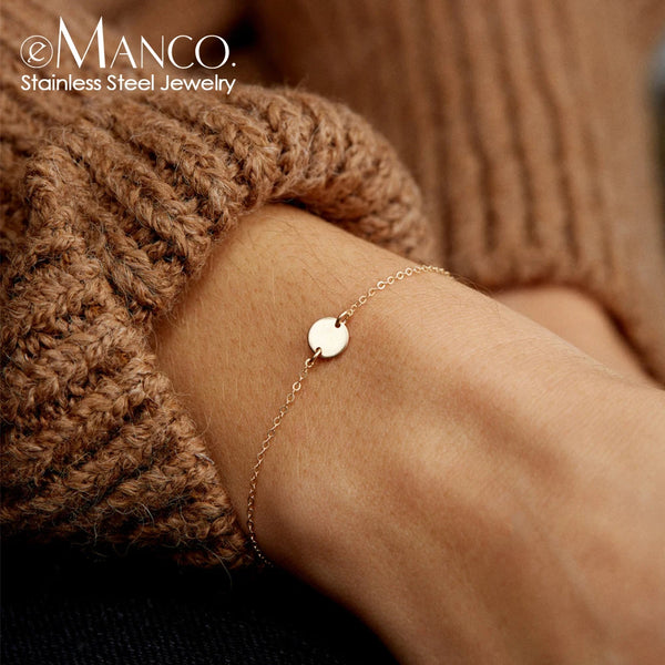 Minimalist Initial Custom Charm Bracelets