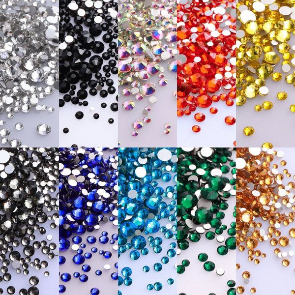 SS3-SS20 Mix Size Clear Crystal Rhinestones Decorations