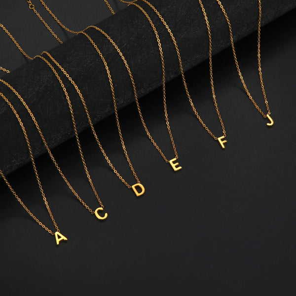 Minimalist Initial A-Z Letter Necklace