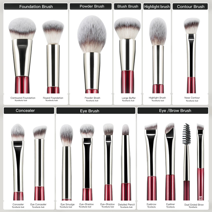 BEILI Soft Makeup Brushes