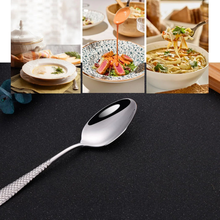 Luxury Gold Plated Dinner Spoon Set