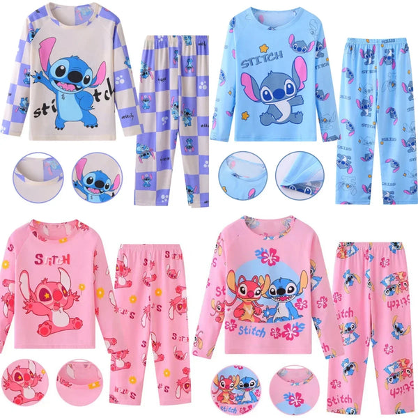 2pcs/set New HOT Disney Stitch Children Pyjamas