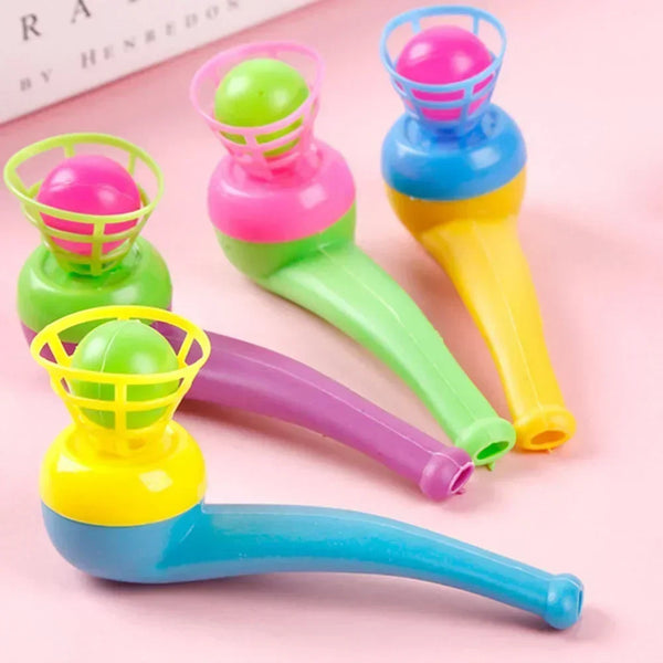 3Pcs Plastic Pipe Blowing Ball Kids Toys