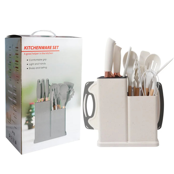 Cooking Wooden Handle Scoop Non-Stick Pan