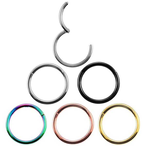 6/8/10/12mm Stainless Steel Nose Rings Hoop for Women