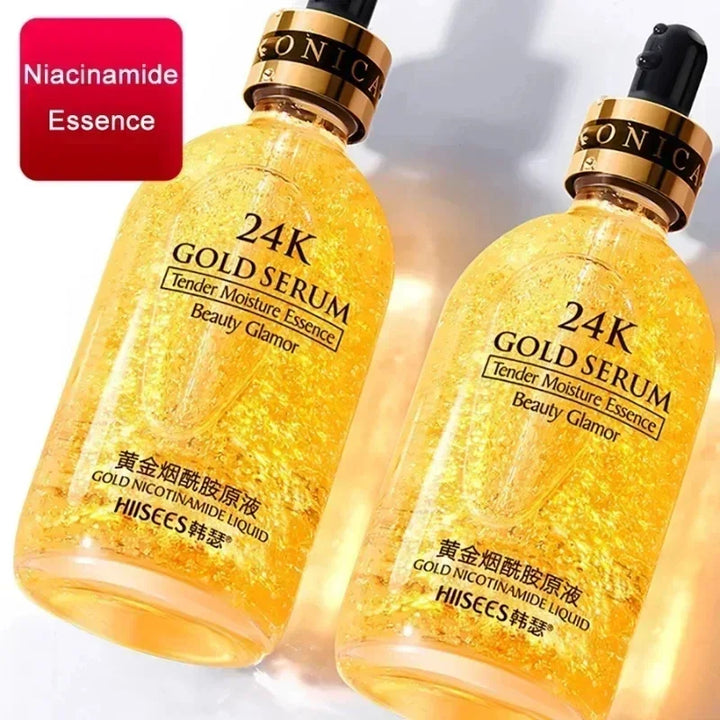 24K Gold Face Serum Hyaluronic Acid Repair Face Pores Serum