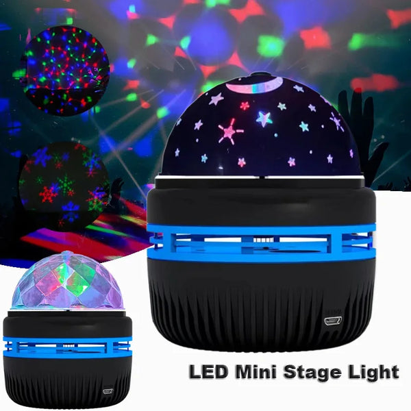 LED Star Galaxy Projector Lamp USB Auto Rotating Magic Ball