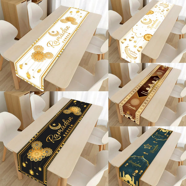 Ramadan Kareem Table Runner Eid Mubarak Decor