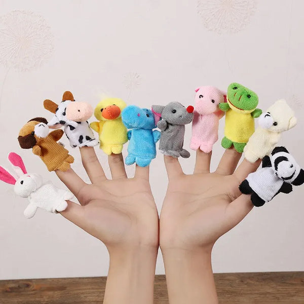 10 Pcs Cartoon Hand Doll Finger Puppet