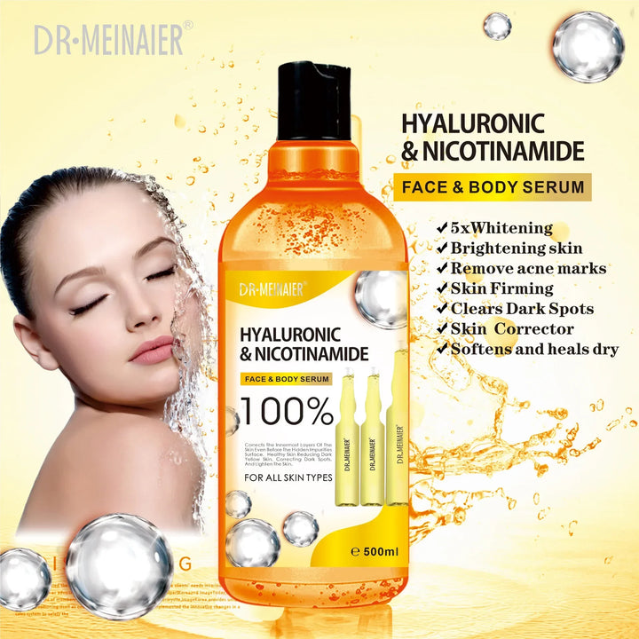 Hyaluronic Acid, Nicotinamide Vitamin C AHA Face Serum