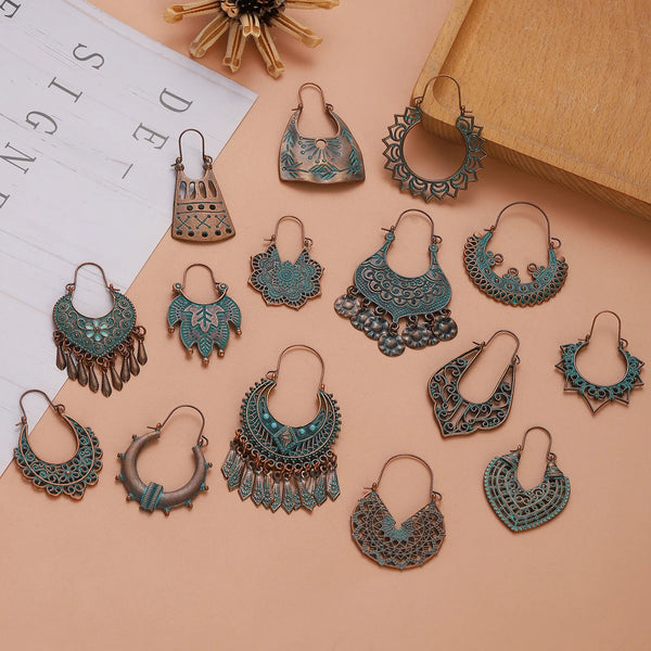 Bronze Ethnic Vintage Earrings