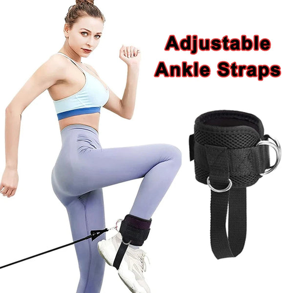 Gym Ankle Straps 4 D-Ring