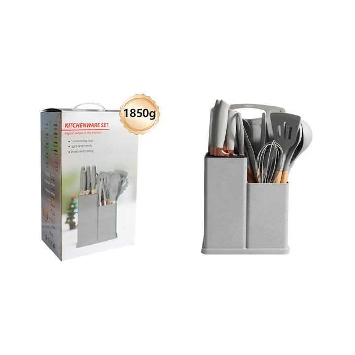 Cooking Wooden Handle Scoop Non-Stick Pan