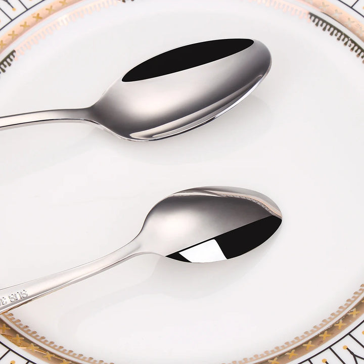 Luxury Gold Plated Dinner Spoon Set