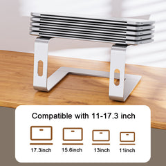 Laptop Tablet Stand Metal Portable Riser Bracket Hold Desk Table Mount