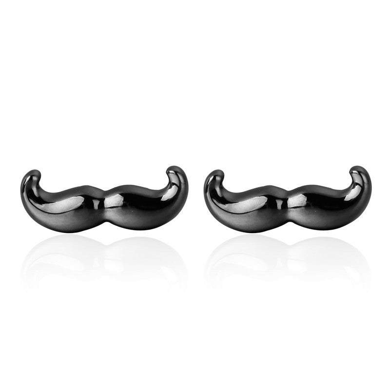 French Style Cuff Men's Daily Life Black Beard Cufflinks