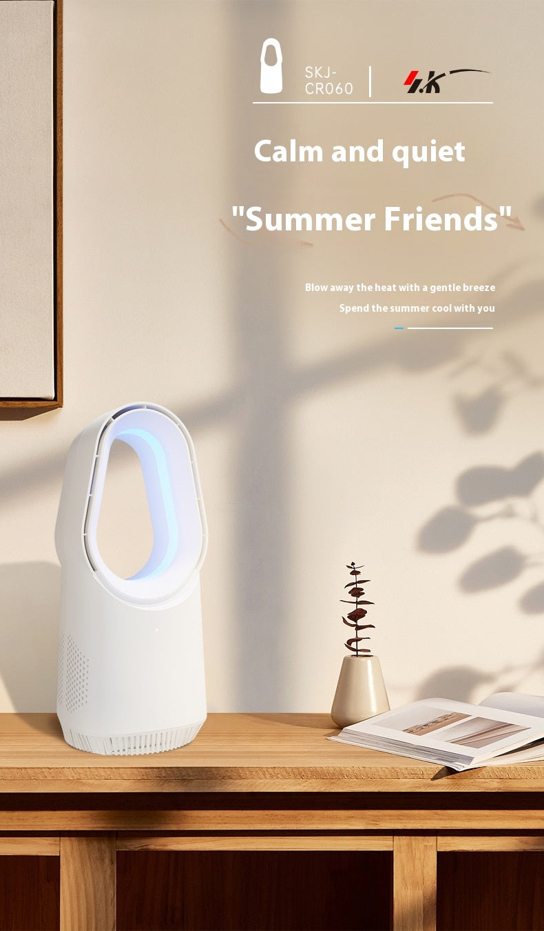 New SK Bladeless Fan Floor Home Electronic Fan Tower Fan Desktop Office Remote Control Wind